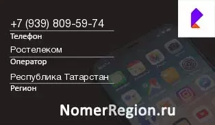 Кто звонил с 9398095974 - регион и оператор